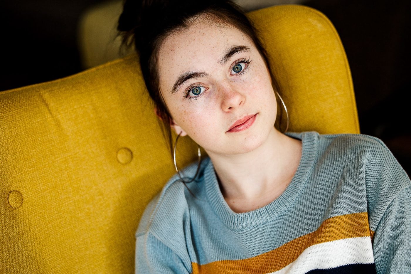 Adolescente yeux magnifiques