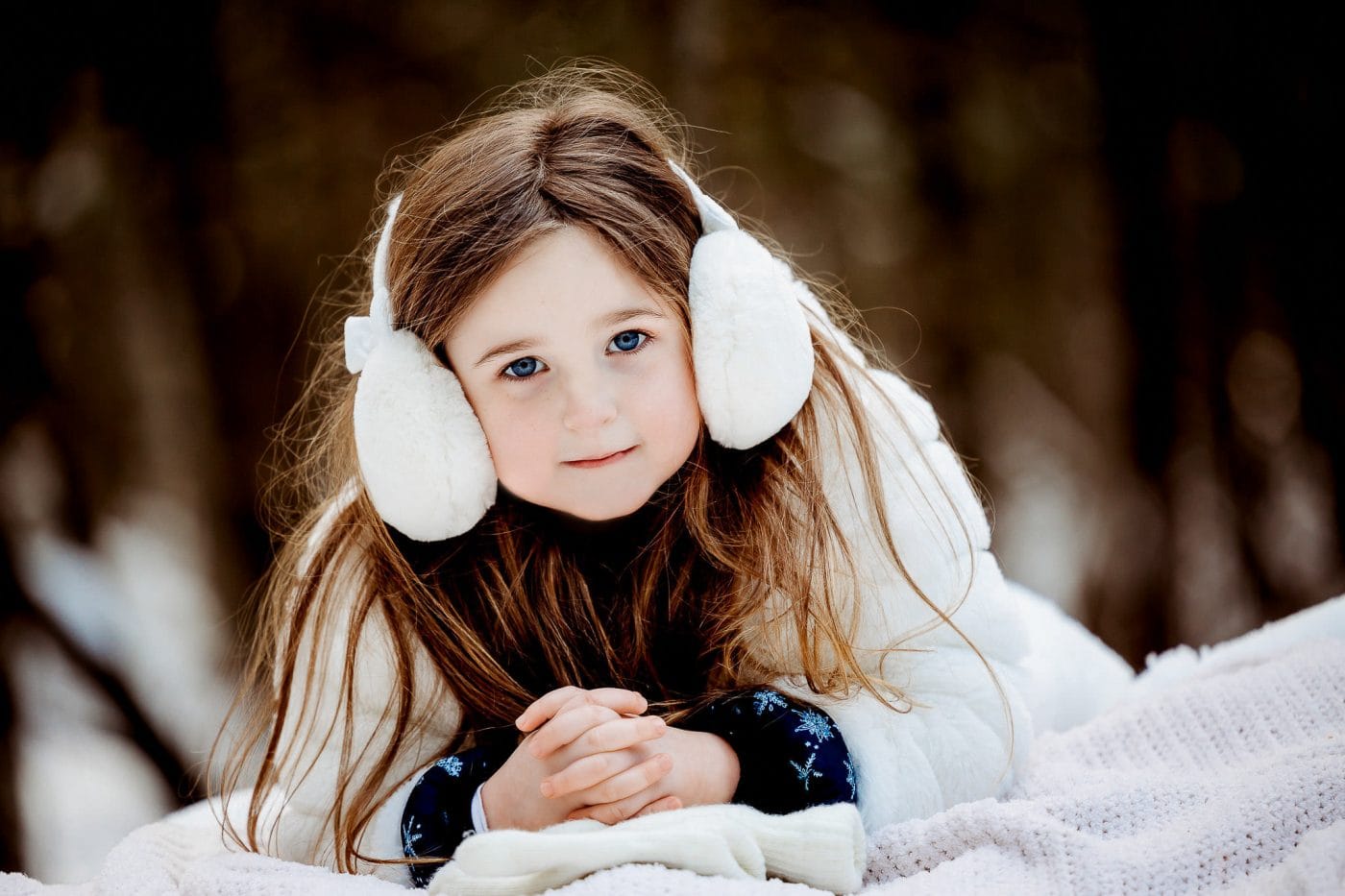 Petite fille en hiver Disraeli